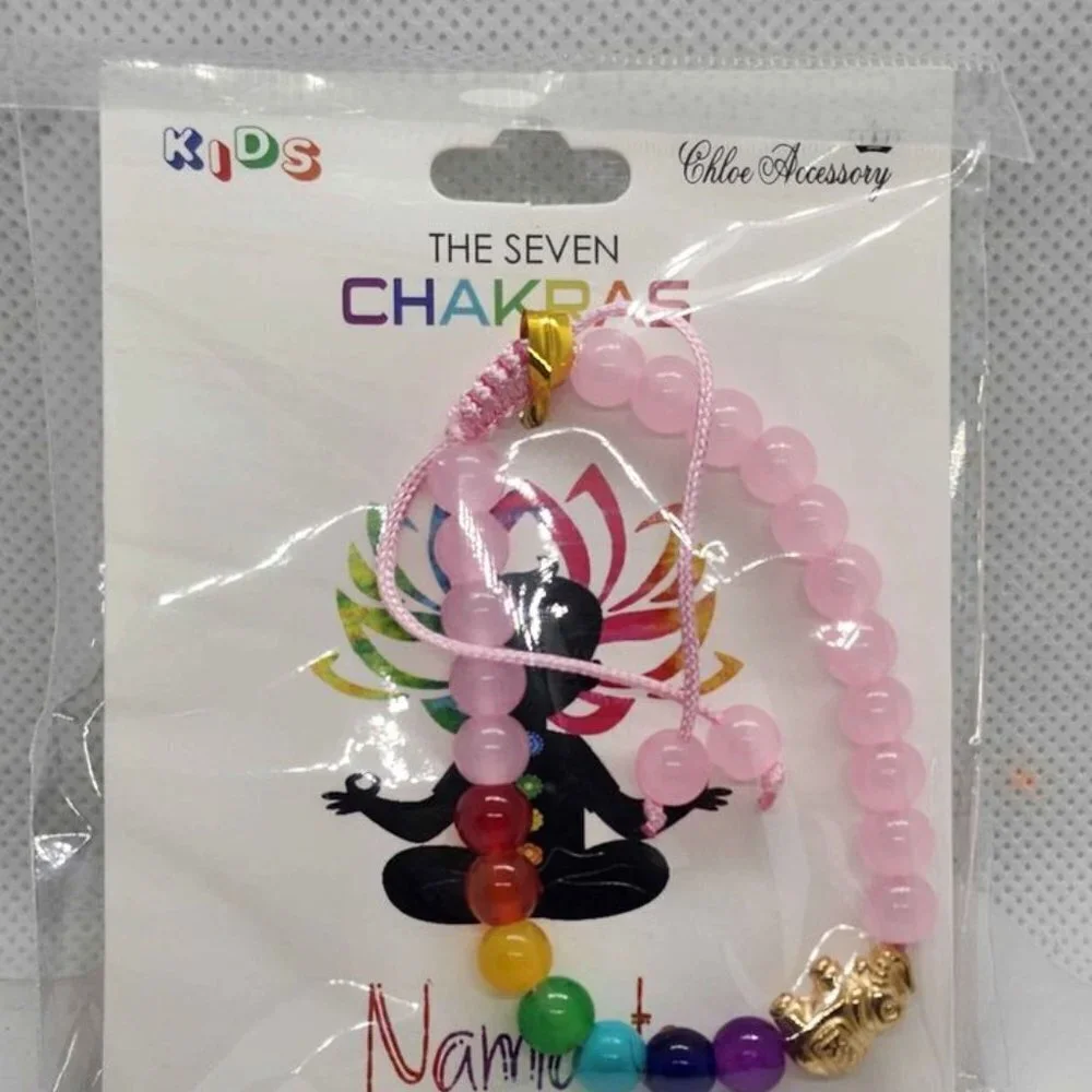 Brand New The Seven Chakras with Elephant Bracelet